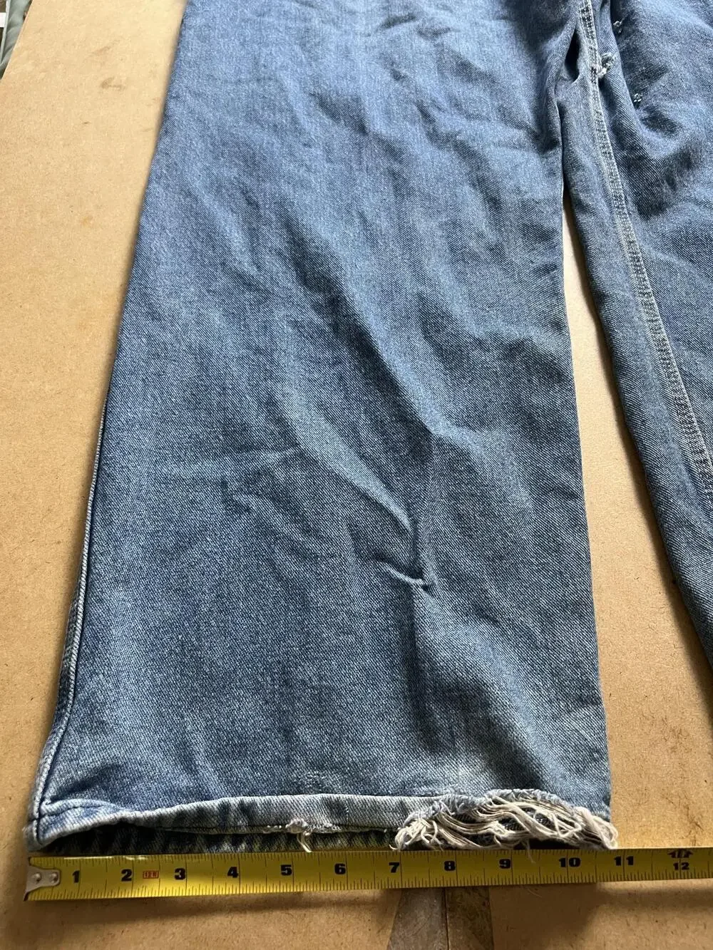 Dickies Overalls Mens One Size 44W 34L Blue Denim Relaxed Workwear Pockets